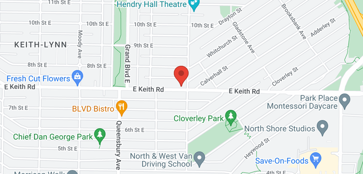 map of 790 E KEITH ROAD